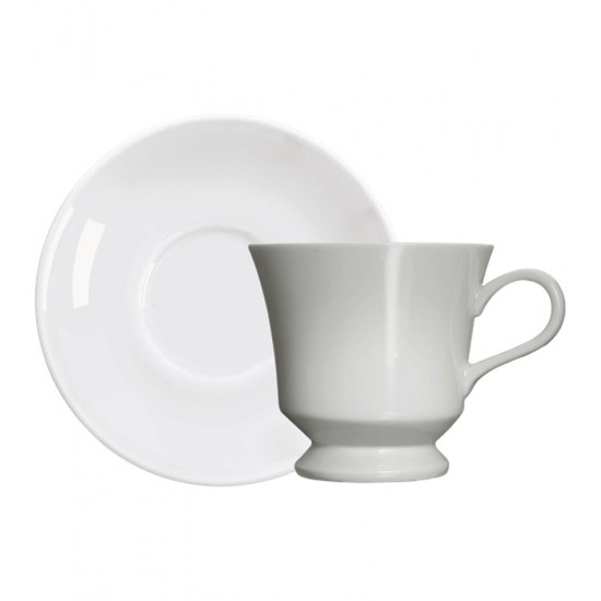 Xicara 190ml Para Chá Capri Com Pires Porcelana Germer